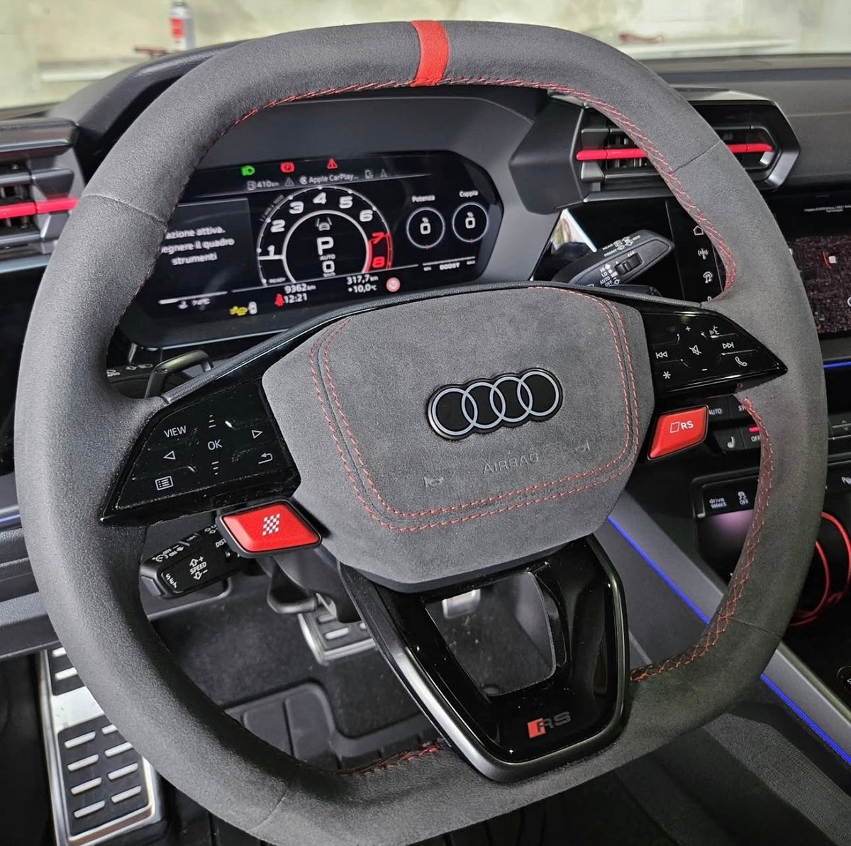 Cover Airbag Personalizzata Audi A3 8.5Y / A5 B10 / A6 C9 – Pelle / Alcantara (Configuralo)