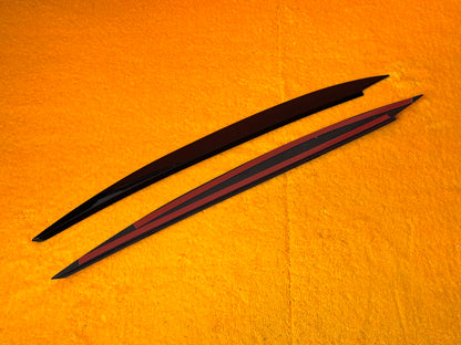 Ciglia cover fanali anteriori Nero Lucido/Carbon look per VW Golf 7 - 7.5