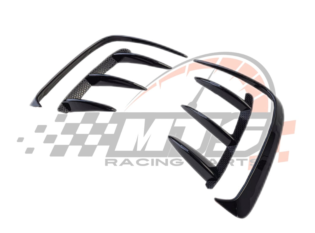 Rear lip Paraurti Posteriore Per Mercedes Classe A W176 Carbon look/Nero lucido (13-18)