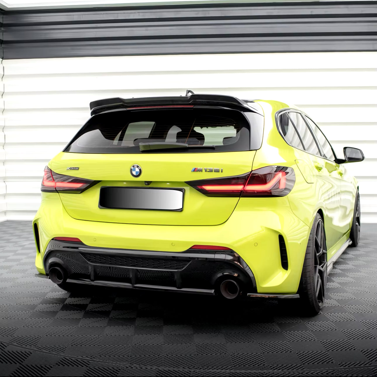 Splitter Laterali Paraurti Posteriore per Bmw 1 F40 Msport (20-24)