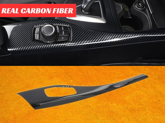 Copertura Console Centrale Real Carbon Fiber per Bmw serie 1 2 F20 F21 F22