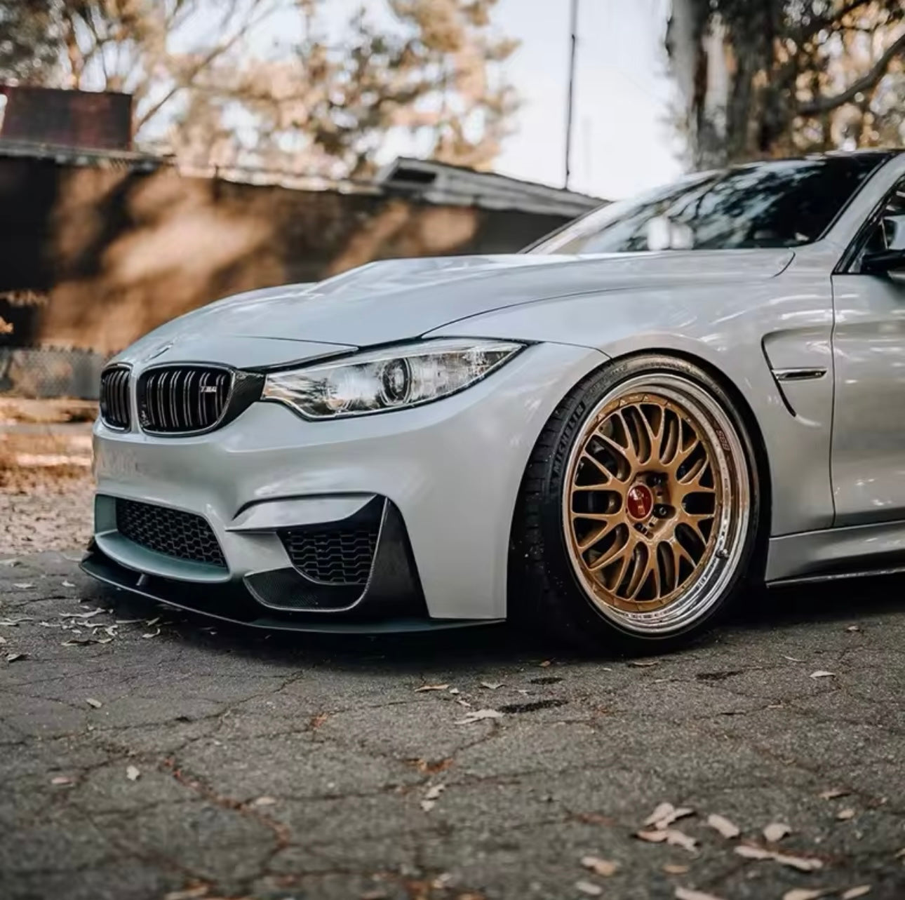 Lama Spoiler Paraurti Anteriore Per Bmw M3 F80 M4 F82 (14-20)