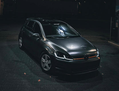Coppia Fanali Anteriori Dinamici Full Led Fumè per VW Golf MK7 MK7.5