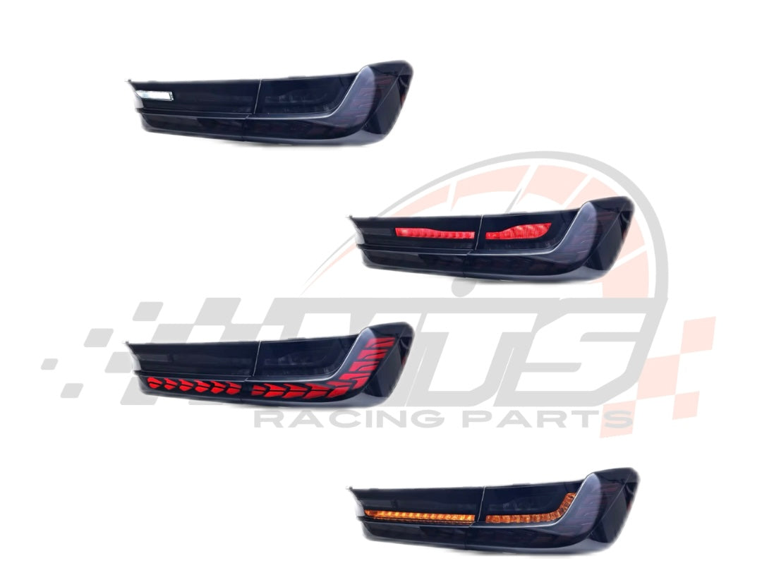 Coppia Fanali Posteriori Dinamici OLED Full Led Fumè per Bmw 3 G20 M3 G80