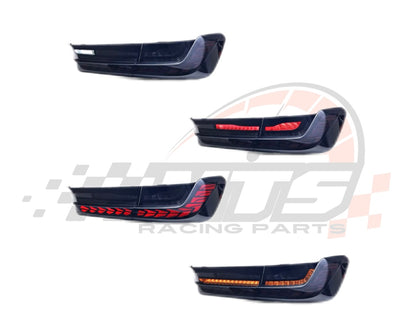 Coppia Fanali Posteriori Dinamici OLED Full Led Fumè per Bmw 3 G20 M3 G80