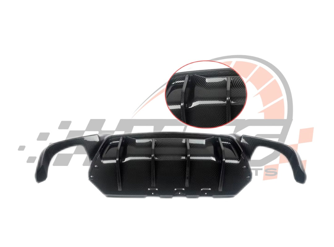 Diffusore Posteriore Stile M per Bmw Serie 5 F10 F11 F18 M5 Carbon look/Nero lucido (10-16)