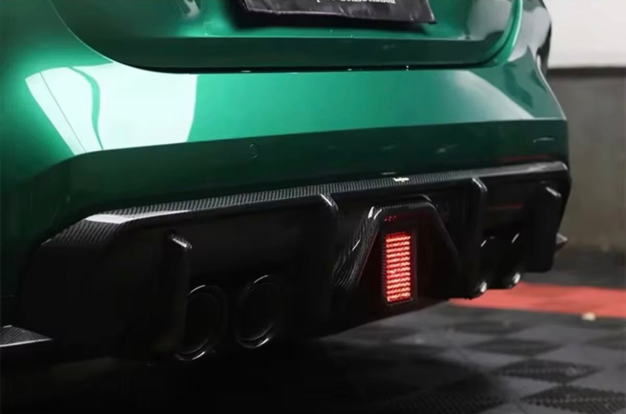 Diffusore Posteriore M Performance Sto a led per Bmw M3 G80 M4 G82 Nero lucido (21-24)