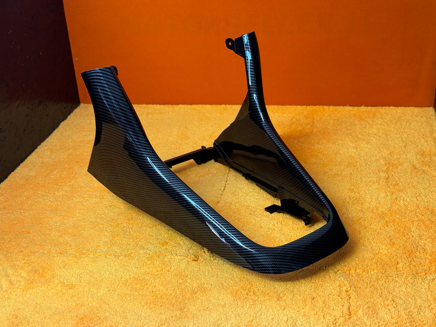 Copertura pannello Del Cambio Console Centrale in Carbon Look per VW Golf MK6