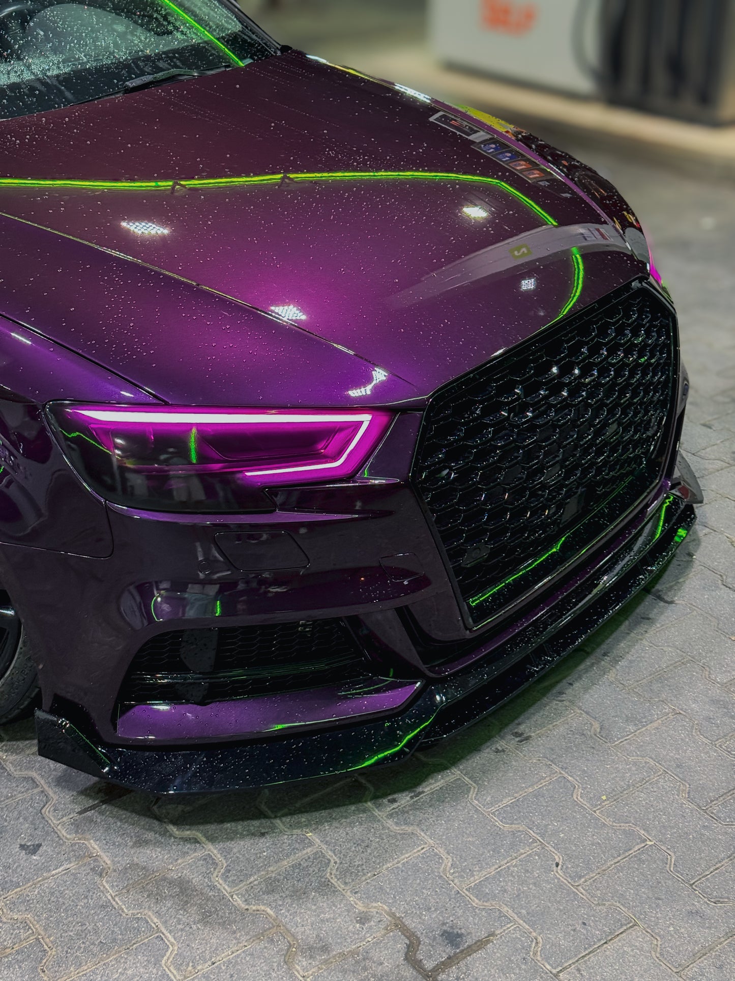 Lama Spoiler Paraurti Anteriore Per Audi A3 S3 S-line 8V (17-20)