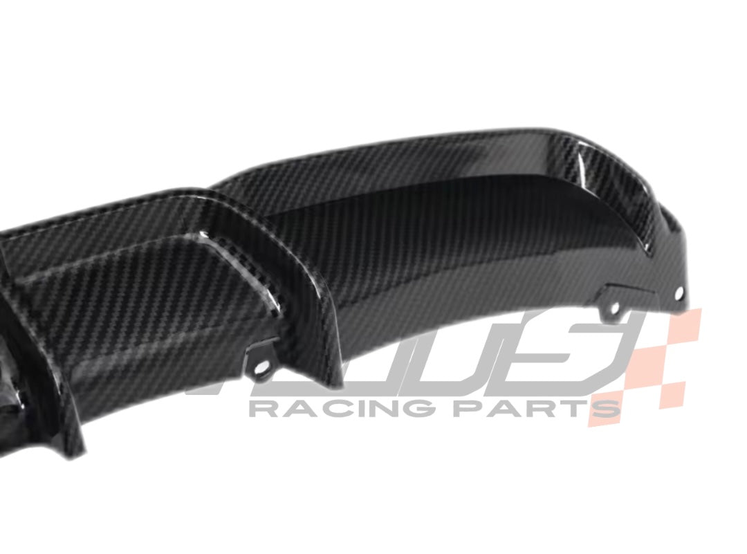 Diffusore Posteriore Stile M per Bmw Serie 3 F30 F31 F35 Carbon look/Nero lucido (12-20)