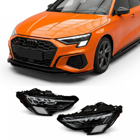 Coppia Fanali Anteriori Full Led RS3 Look per Audi A3 8Y (20-2024)
