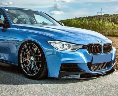 Front lip Paraurti Anteriore Per Bmw 3 F30 Msport Carbon look/Nero lucido(14-19)