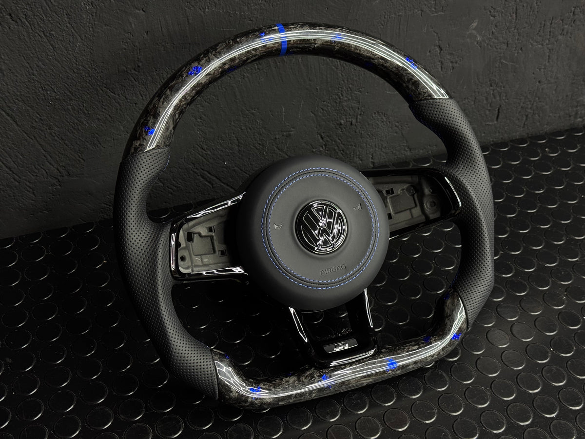 Volante Volkswagen Carbon Forged Personalizzato per Golf - Polo - Scirocco (configuralo)