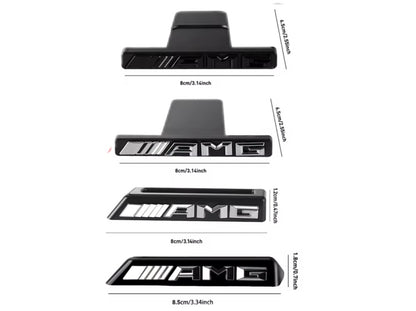 Badge Anteriore Scritta AMG per Griglia Mercedes(Vari colori)