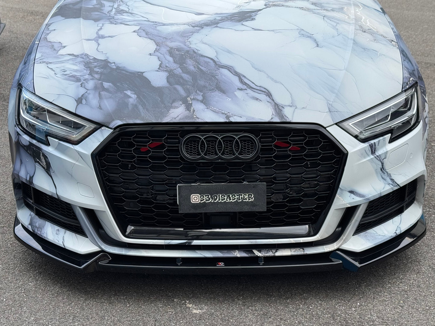 Griglia Anteriore RS look per Audi A3 8V Radar (17-20)