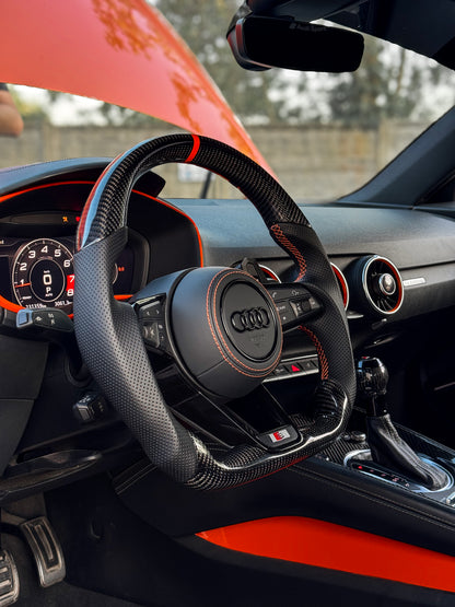 Cornice Volante Audi TT MK3 Nero Lucido/Carbon fiber