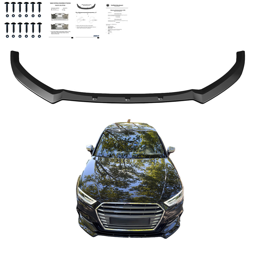 Front Splitter AUDI A3 and AUDI S3
