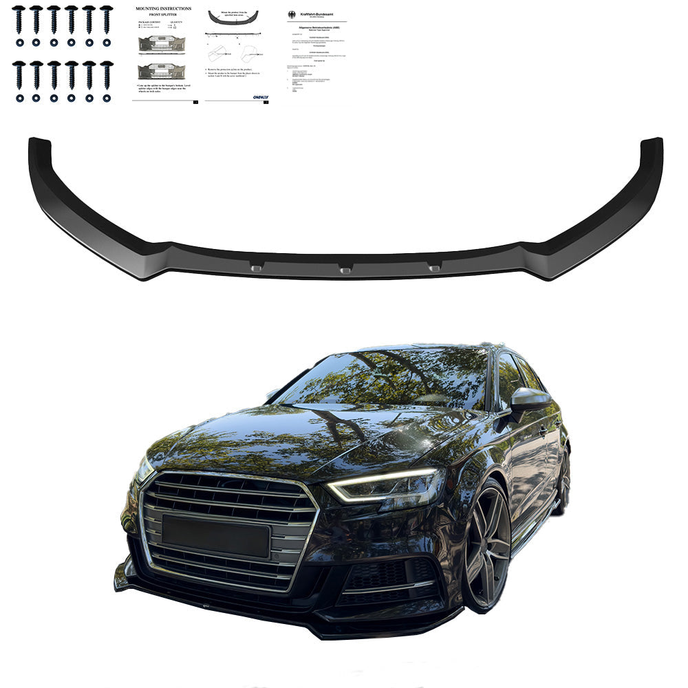 Front Splitter AUDI A3 and AUDI S3