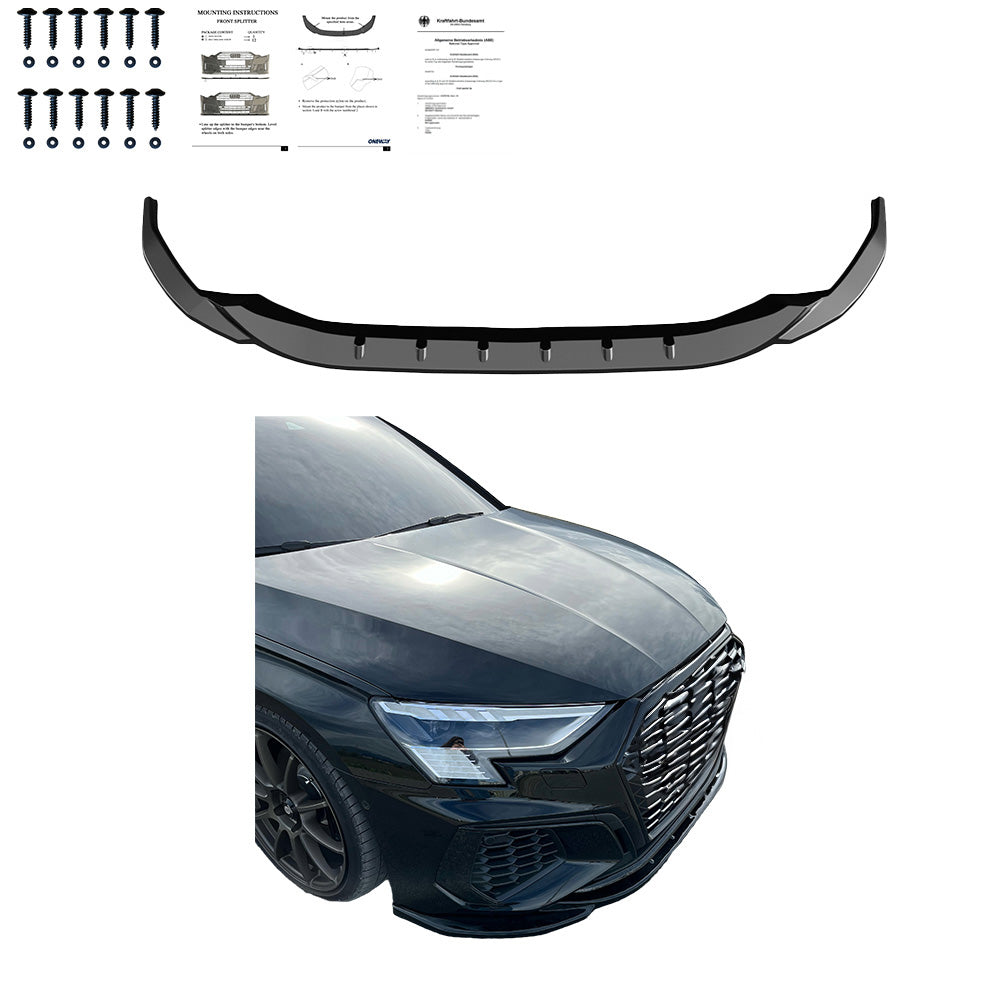 Front Splitter AUDI A3 and AUDI S3