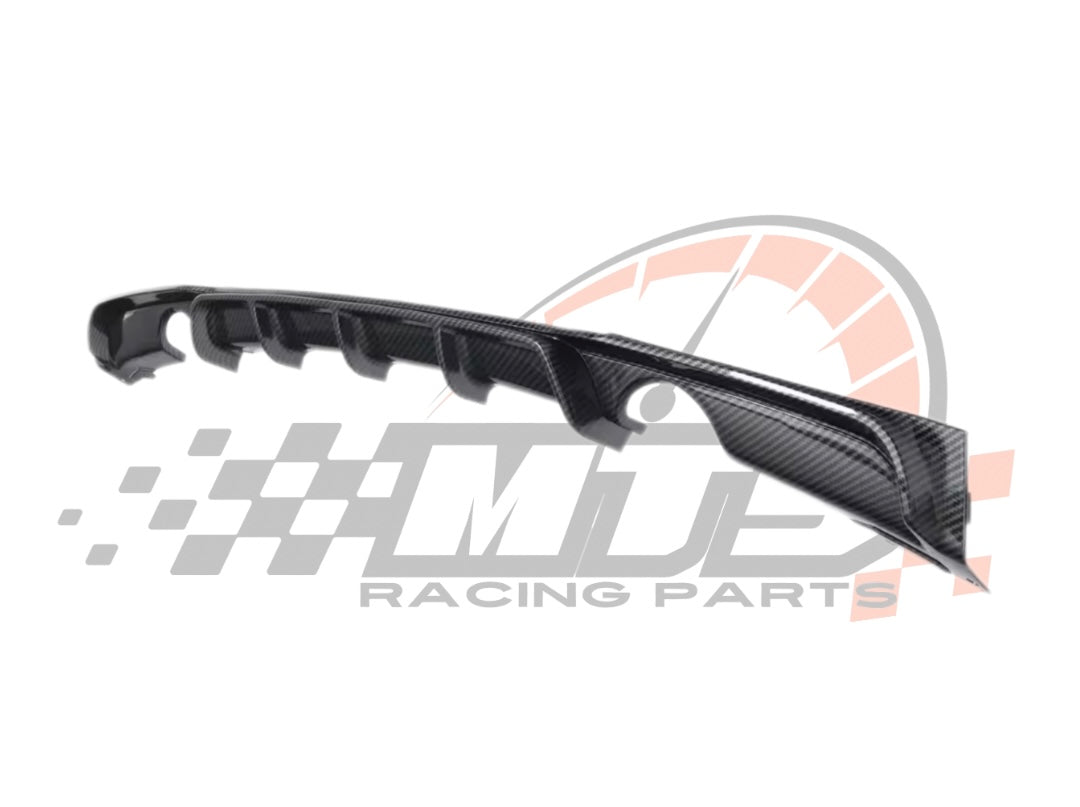 Diffusore Posteriore Stile M per Bmw Serie 3 F30 F31 F35 Carbon look Nero lucido (12-20)