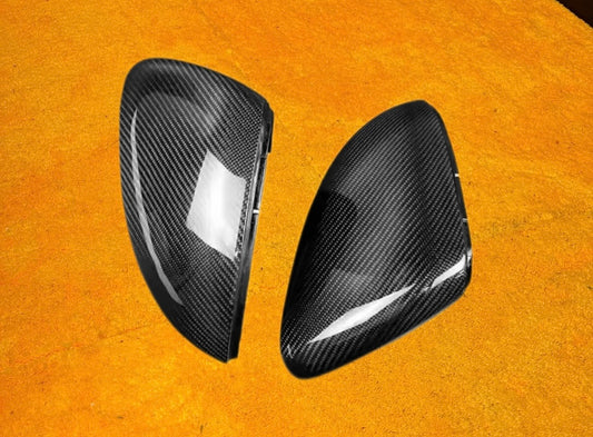 Coppia Calotte Specchio Retrovisore Carbon fiber per VW Golf MK6