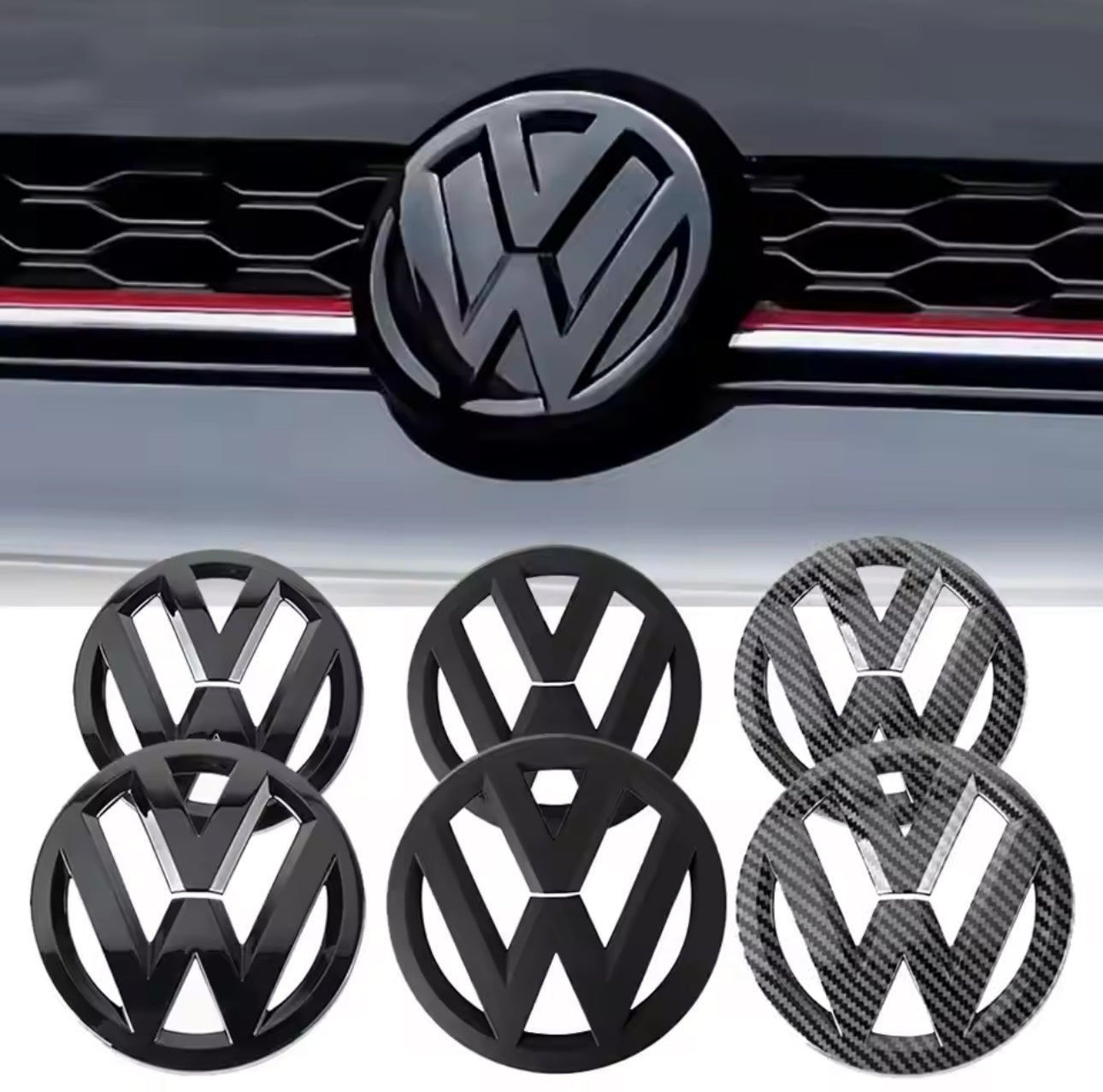 Coppia Cover Logo VW Golf MK6 MK7 MK7.5