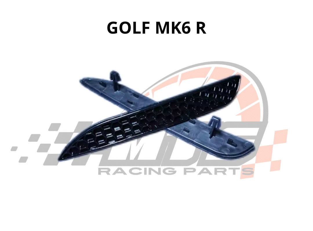 Riflettori Posteriori a Nido d'ape Nero Lucido per VW Golf MK6 GTI GTD R20