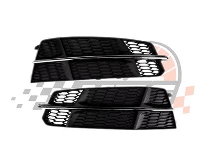 Griglia Paraurti Anteriore Fendinebbia per Audi A6 C7 S6 S-line (2015-2018)