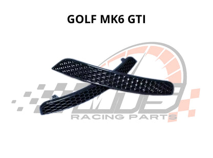 Riflettori Posteriori a Nido d'ape Nero Lucido per VW Golf MK6 GTI GTD R20