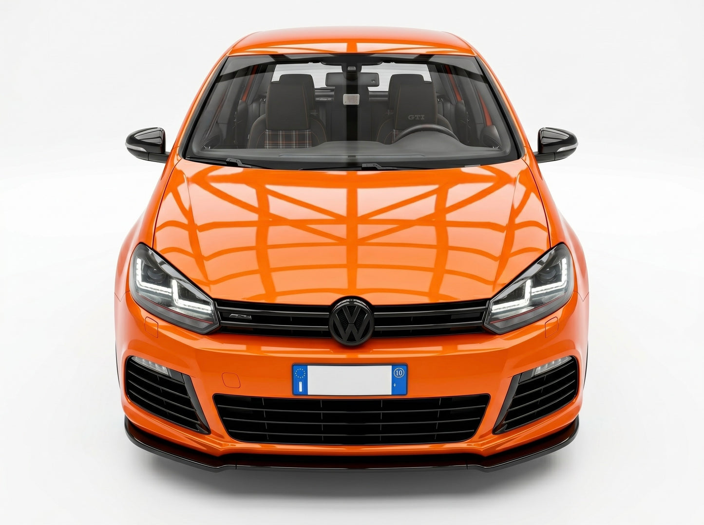 Lama Spoiler Paraurti Anteriore Per Golf MK6 R R20 (2008-2013)