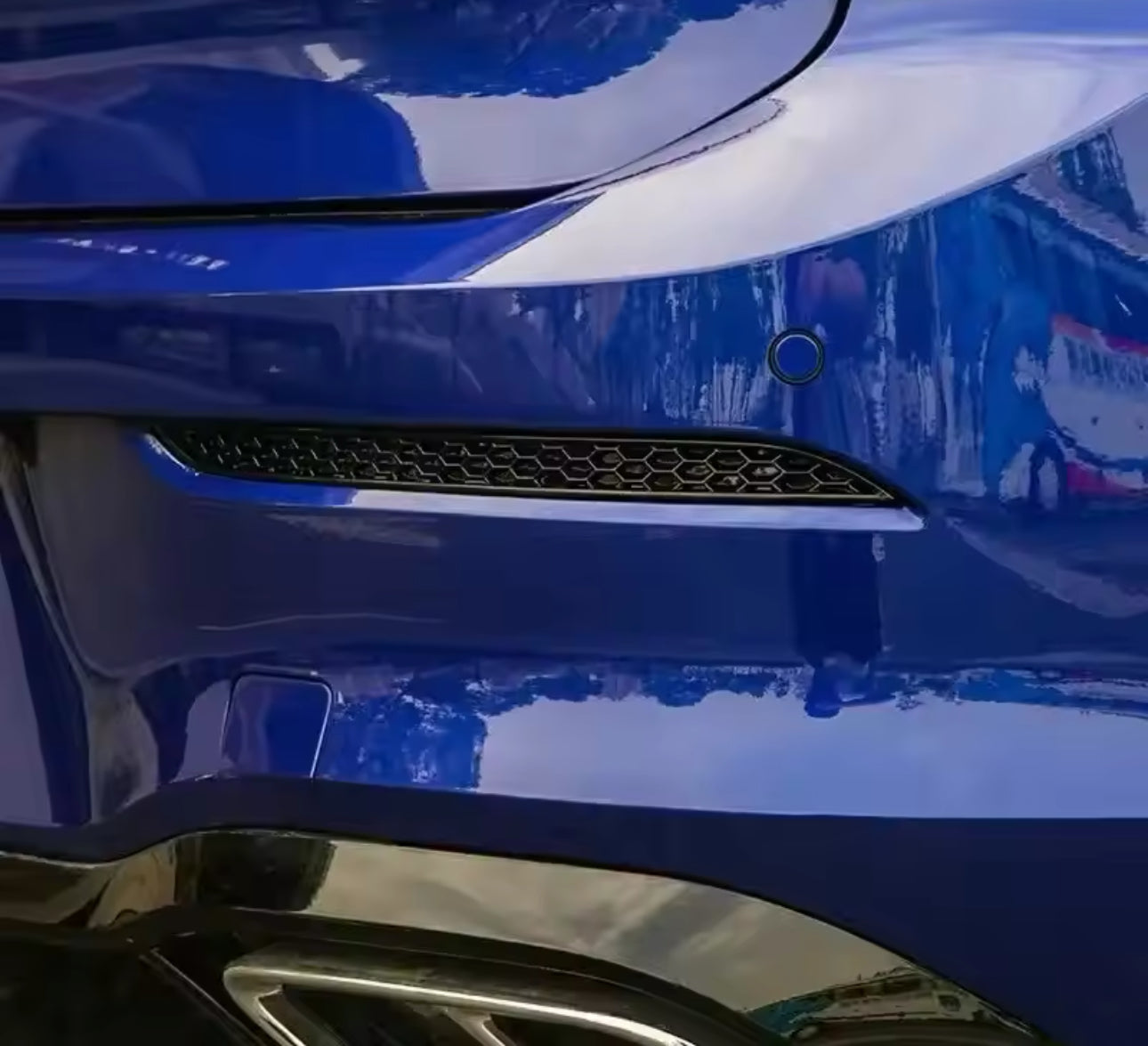 Riflettori Posteriori a Nido d'ape Nero Lucido per VW Golf MK8