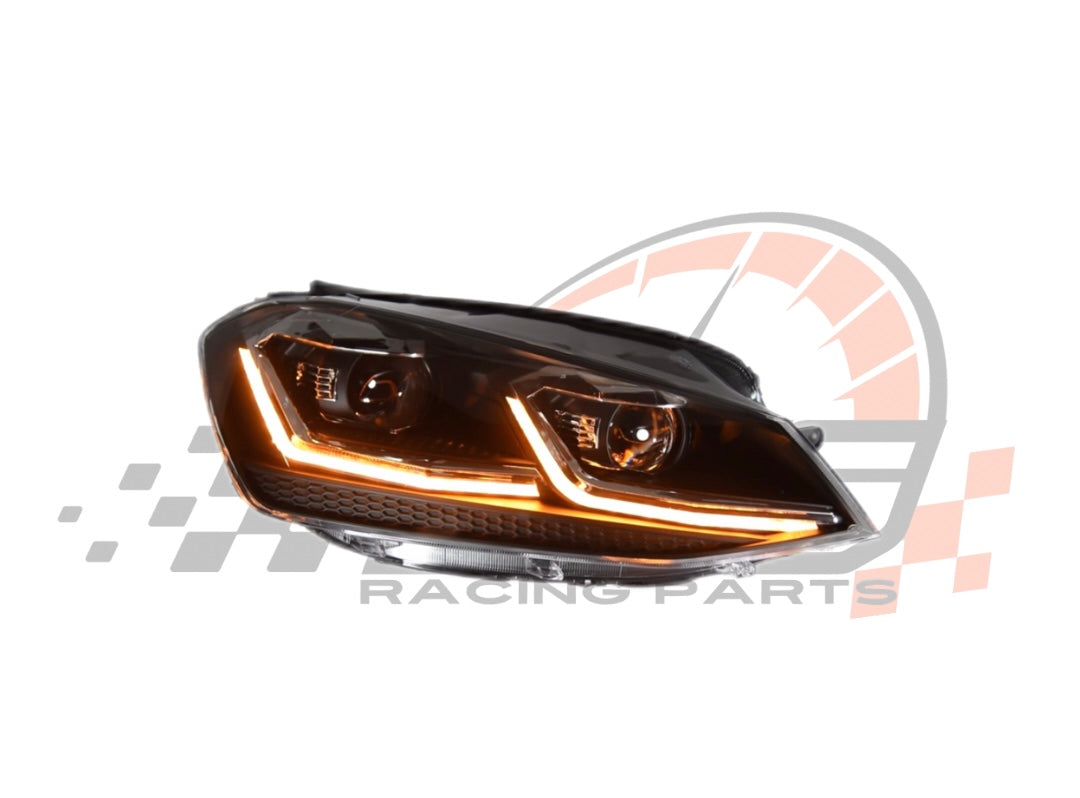 Coppia Fanali Anteriori Dinamici Full Led Fumè per Golf MK6