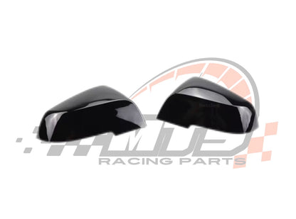 Coppia Calotte Specchio Retrovisore per BMW Serie 1 2 3 4 Nero lucido/Carbon look