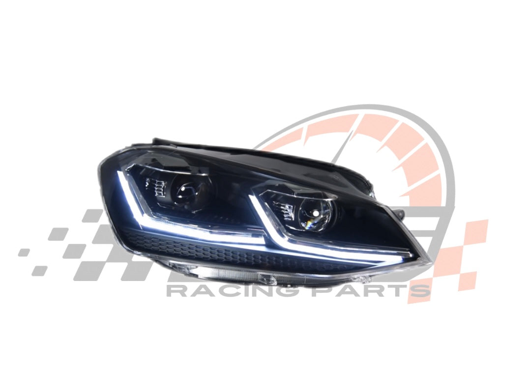 Coppia Fanali Anteriori Dinamici Full Led Fumè per Golf MK6