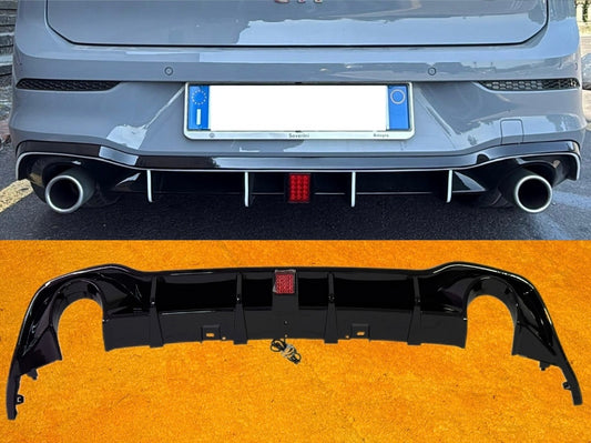 Diffusore Posteriore con Stop Led per GOLF MK8 GTI/GTD Rline