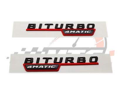 Badge Laterale BITURBO 4matic per Mercedes Classe CLA C117 C118