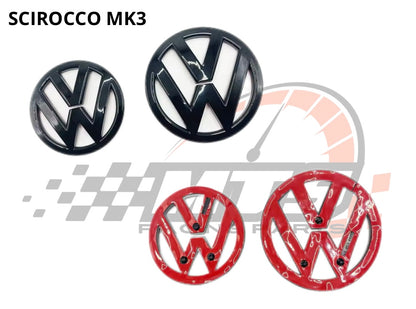 Coppia Cover Logo VW Scirocco MK3 MK4