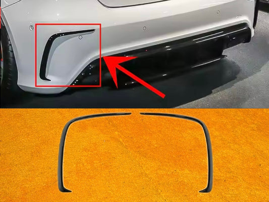 Rear lip Paraurti Posteriore Per Mercedes Classe A W176 Nero lucido (13-18)