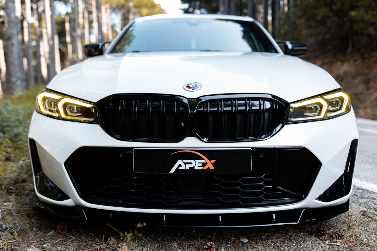 APEX DESIGN - Lama spoiler anteriore per BMW Serie 3 G20/G21 M‑Pack Facelift (2022+)