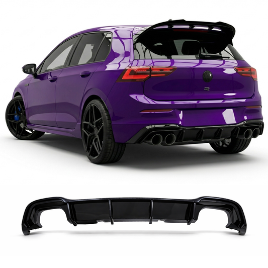 Diffusore Posteriore R look per volkswagen GOLF MK8 GTI (2020+)
