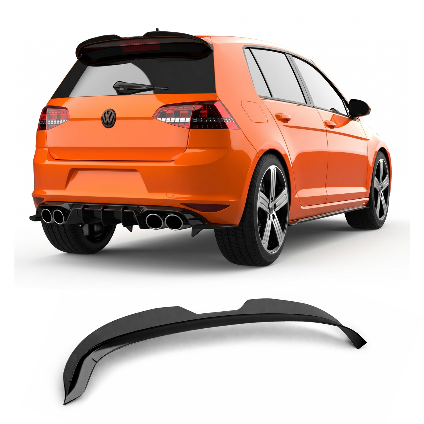 APEX DESIGN - Spoiler tetto posteriore per Volkswagen Golf MK7 MK7.5 R/R-Line/GTI (2017–2020)