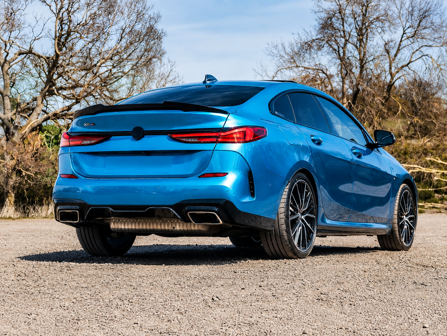 Diffusore posteriore M look per Bmw Serie 2 F44 Gran Coupè Nero lucido (2020+)