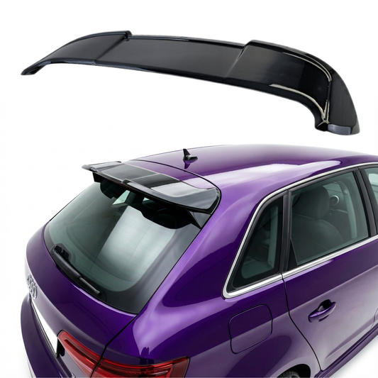 Spoiler Posteriore nero lucido per AUDI A3 Standard (13-20)