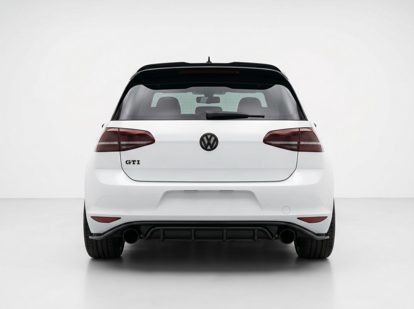 Diffusore Posteriore TCR Look Doppia uscita per VW Golf MK7 GTI GTD (12-16)