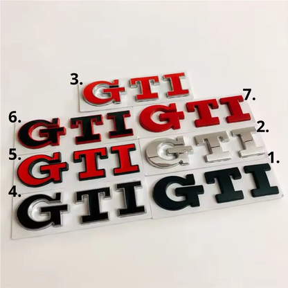 Badge Posteriore Scritta GTD GTI GOLF per VW Golf MK6 MK7 7.5 (vari colori)