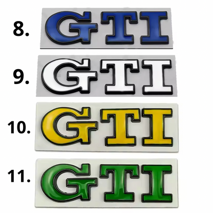 Badge Posteriore Scritta GTD GTI GOLF per VW Golf MK6 MK7 7.5 (vari colori)