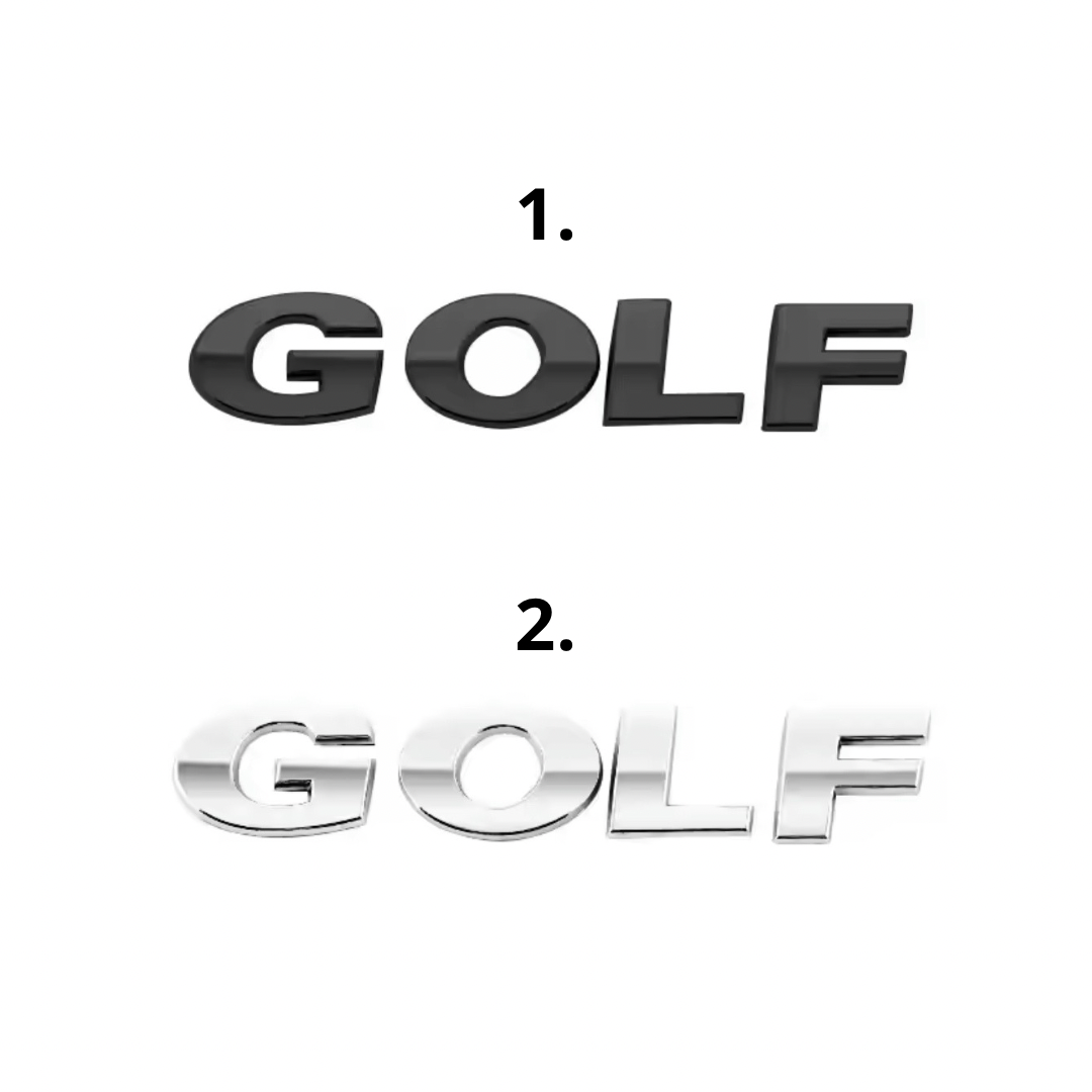 Badge Posteriore Scritta GTD GTI GOLF per VW Golf MK6 MK7 7.5 (vari colori)