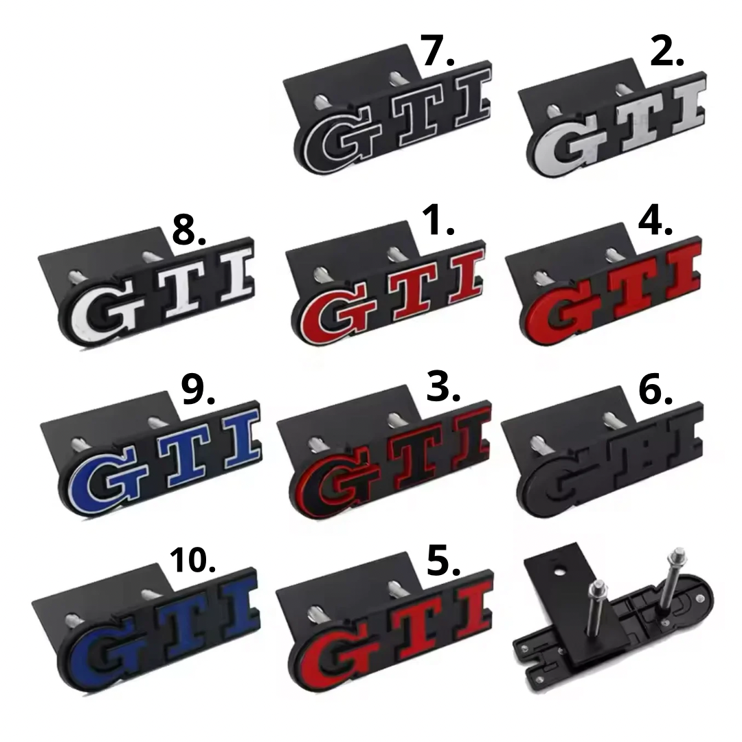 Badge Anteriore Scritta GTD GTI per VW Golf MK6 MK7 7.5 (vari colori)