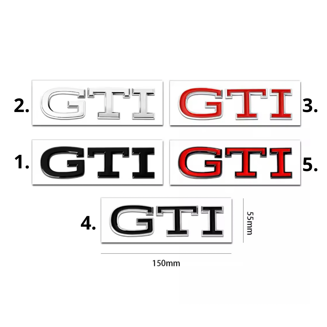Badge Posteriore Scritta R GTI per VW Polo MK6 AW1 (vari colori)
