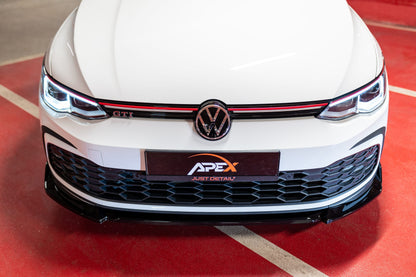 APEX - Lama spoiler anteriore per VW Golf MK8 GTI / GTE / GTD / R-Line (2020-2024)